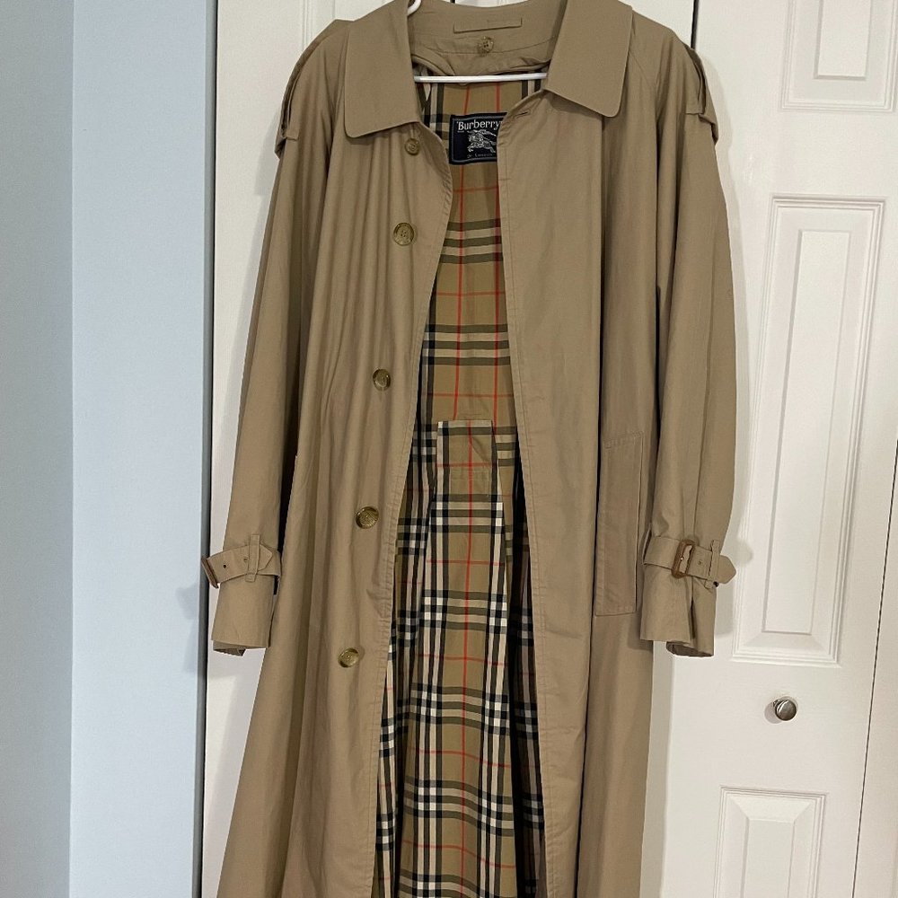 Vintage Burberry trench with removable wool liner